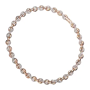18K Yellow Gold Coated Sennit Design Bracelet adorned with 3 Links