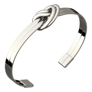 Celtic Doubled Love Knot Bracelet in Silver or 18K Rose Gold Coated - Sterling Silver