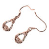 18K Rose Gold Coated Claddagh & Celtic Trinity Knot Earrings Adorned with CZ Stones