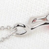 925 Sterling Silver Coated Giving Hand Pendant Necklace with Crystal - Diamond Clear