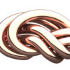 18K Rose Gold Coated Celtic Doubled Knot of Love Ring