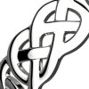 925 Sterling Silver Ring Featuring Decorative Celtic Knotwork