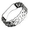 925 Sterling Silver Ring Featuring Decorative Celtic Knotwork