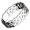 925 Sterling Silver Ring Featuring Decorative Celtic Knotwork