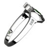 925 Sterling Silver Claddagh Ring with Crown and Emerald Green CZ Heart Embraced with Arms
