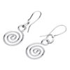 Precious Metal Coated Celtic Spiral Jewellery Set Bracelet, Earrings, and Pendant Necklace - Sterling Silver